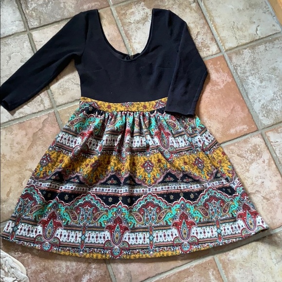 Maeve Black and Paisley 3/4 Sleeve - Picture 2 of 5